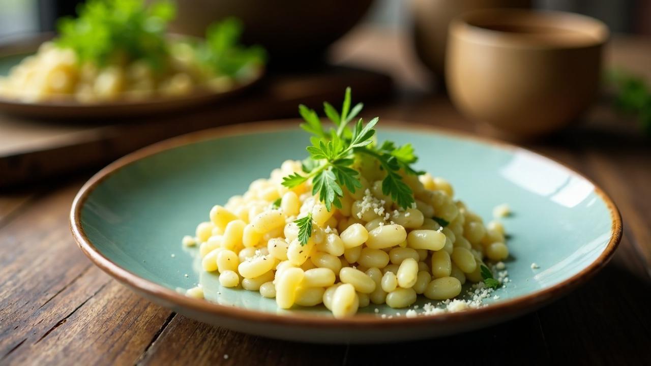 Piko Piko Risotto: Cremiges Risotto mit Farnspitzen