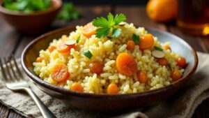 Pilaf mit Trockenfrüchten