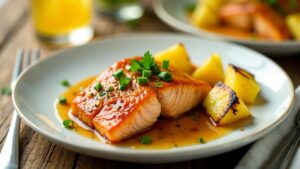 Pineapple-Glazed Salmon