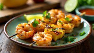 Pineapple Shrimp Skewers