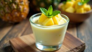 Pineapple and Coconut Pudding