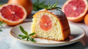 Pink Grapefruit und Rosmarin-Gugelhupf