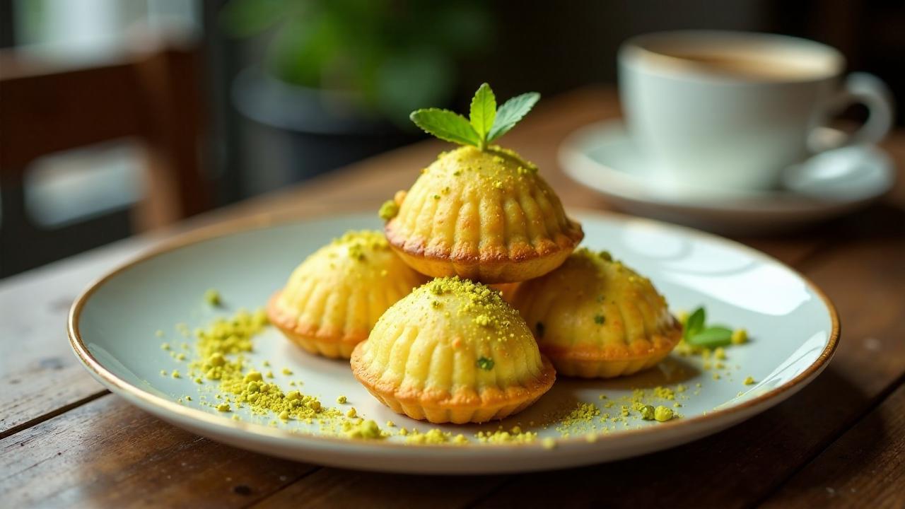 Pistachio Madeleines