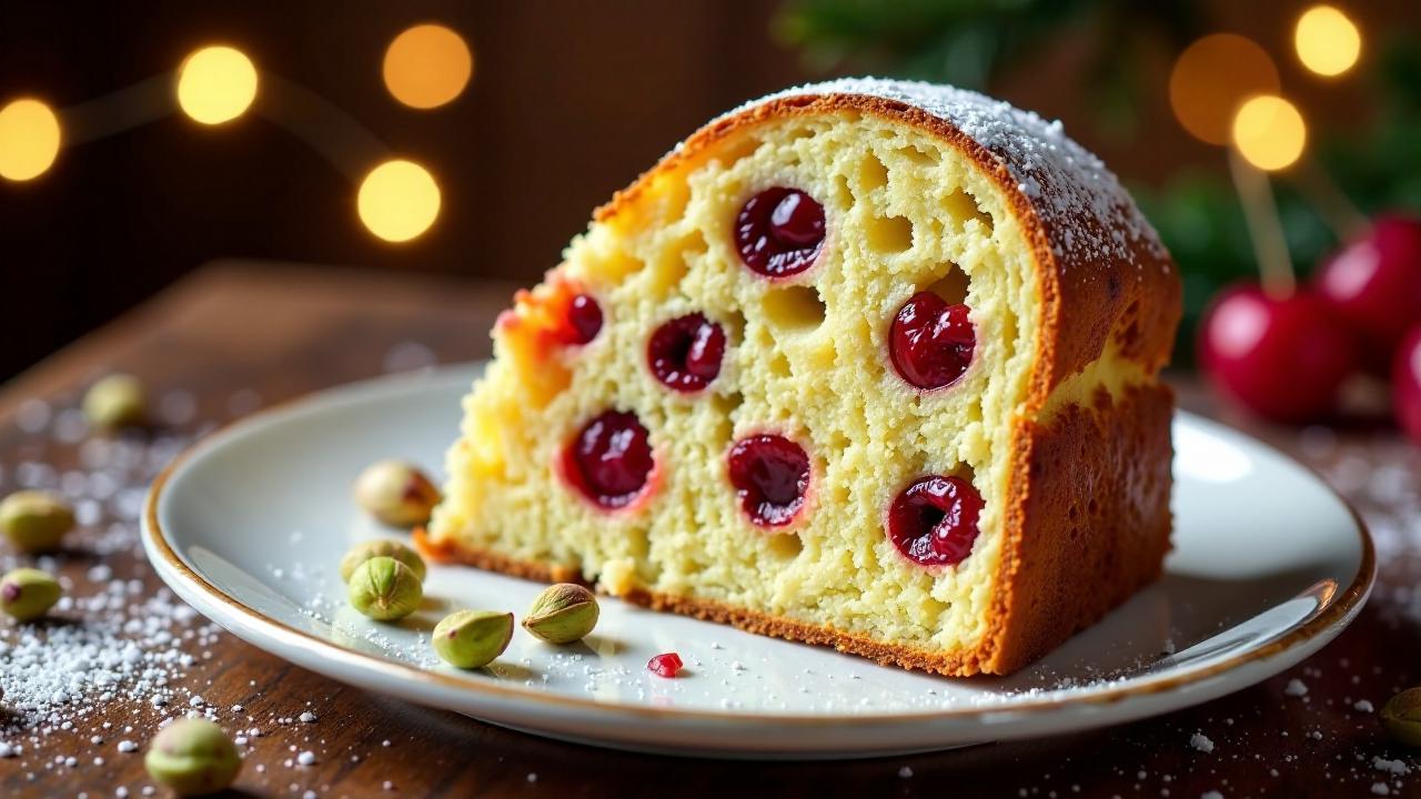 Pistazien-Kirsch Panettone