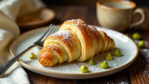 Pistazien-Marzipan-Croissants