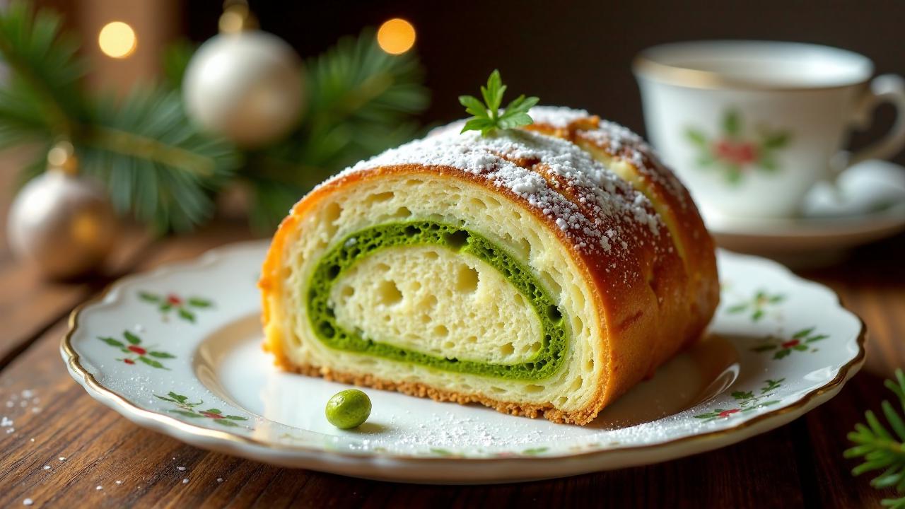 Pistazien-Rosenwasser-Stollen