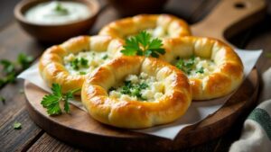 Pkhlovana - Khachapuri mit Kräutern