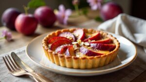 Plum and Almond Tart - Pflaumen-Mandel-Tarte