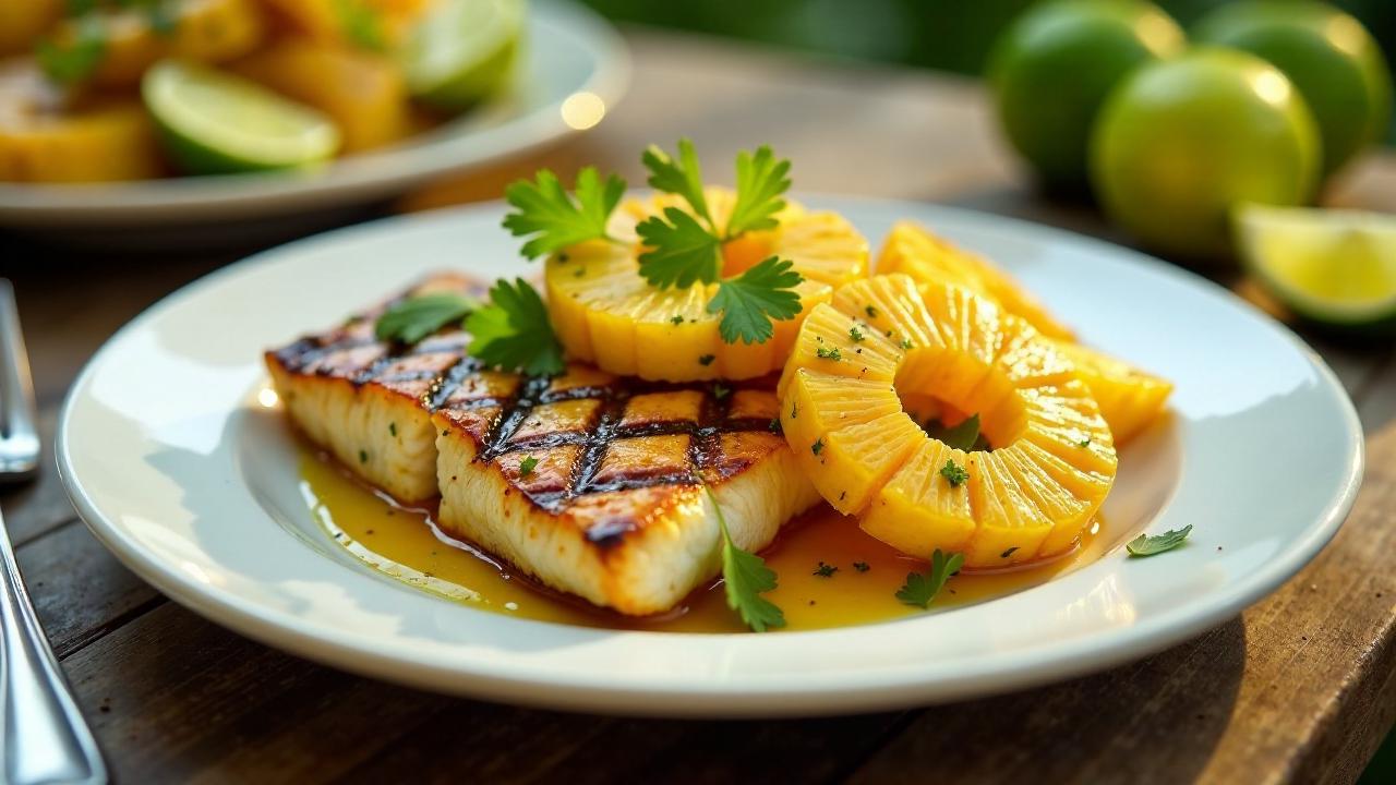 Poisson Grillé Ananas (Gegrillter Fisch mit Ananas)