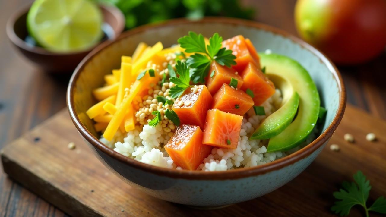 Poke Bowl mit Mango