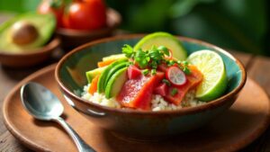 Poke Tahitien (Tahitian Poke Bowl)