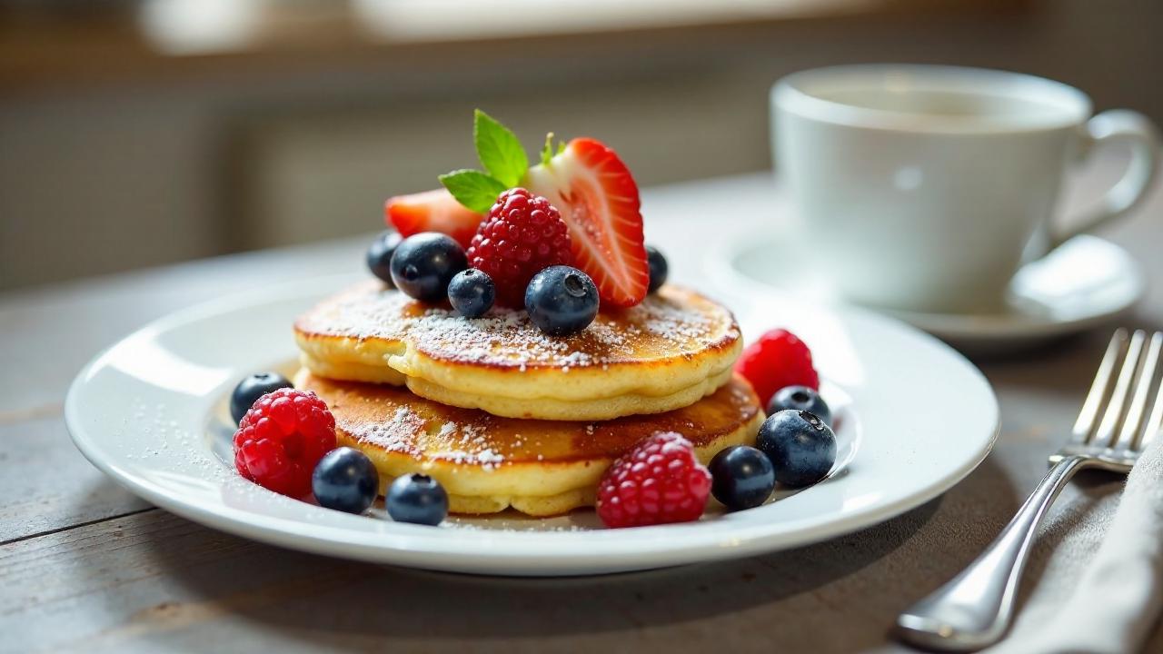 Polnische Pancake mit Beeren