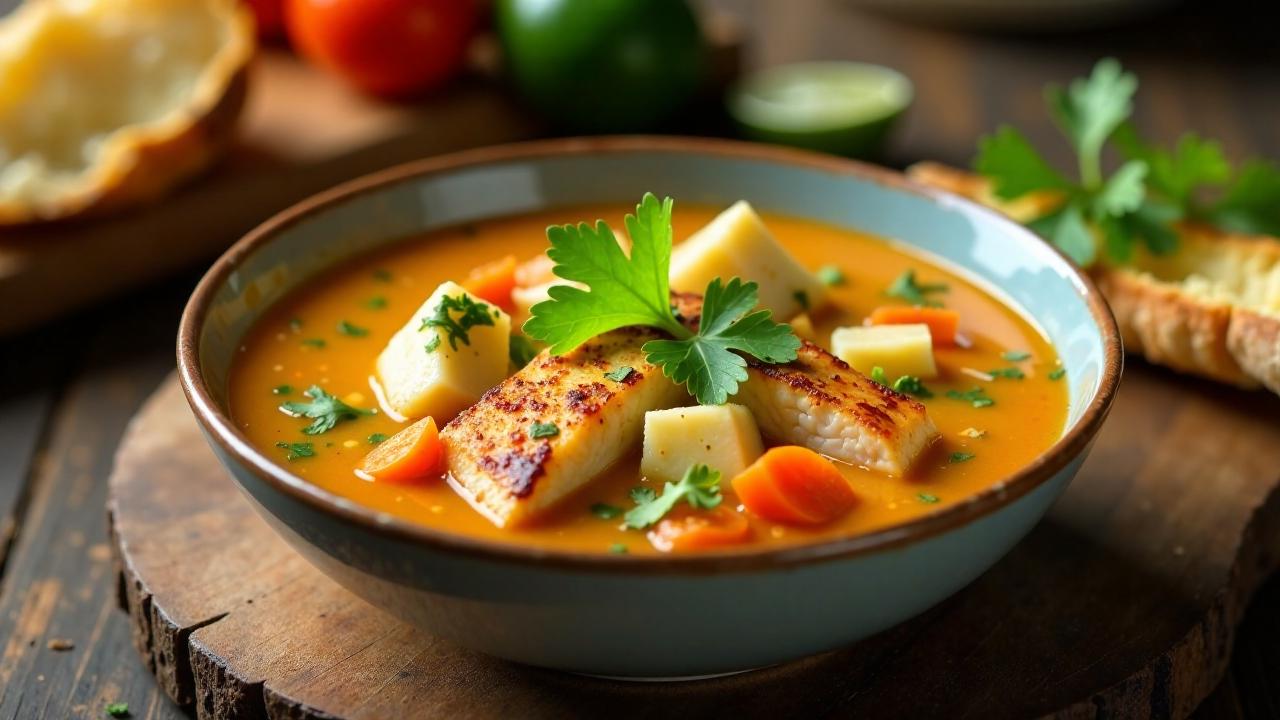 Polynesische Fischsuppe mit Ingwer