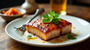 Pork Belly mit Tamarinden-Chutney