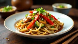 Pork and Hoisin Sauce Noodles