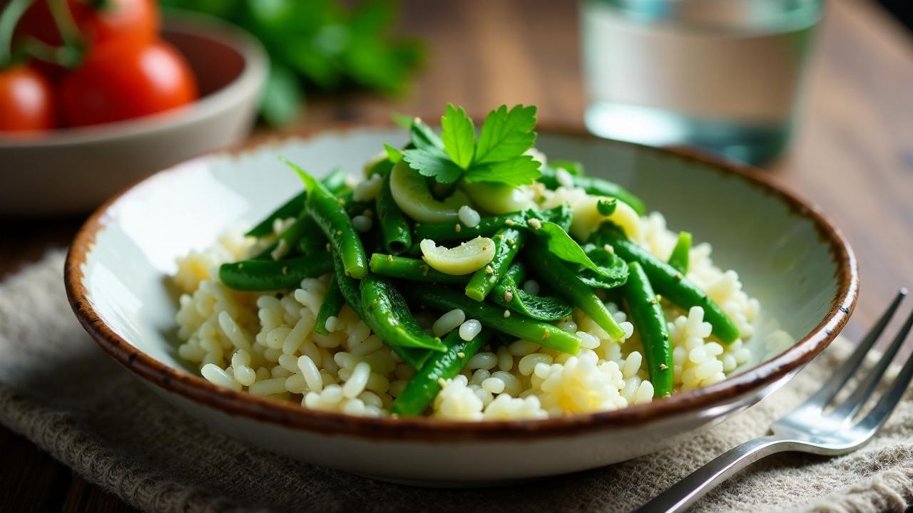 Potato Greens with Rice