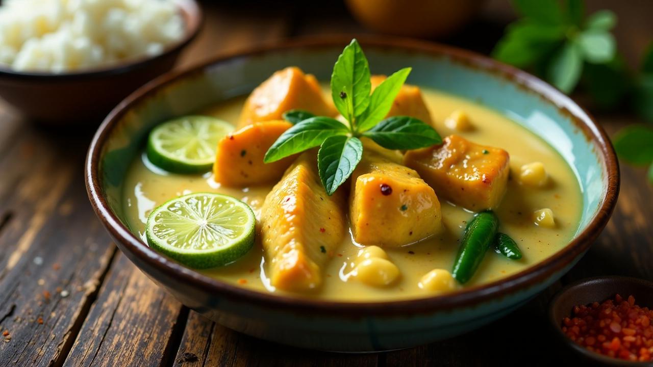 Poulet Fafa: Hähnchen mit Taro-Blättern