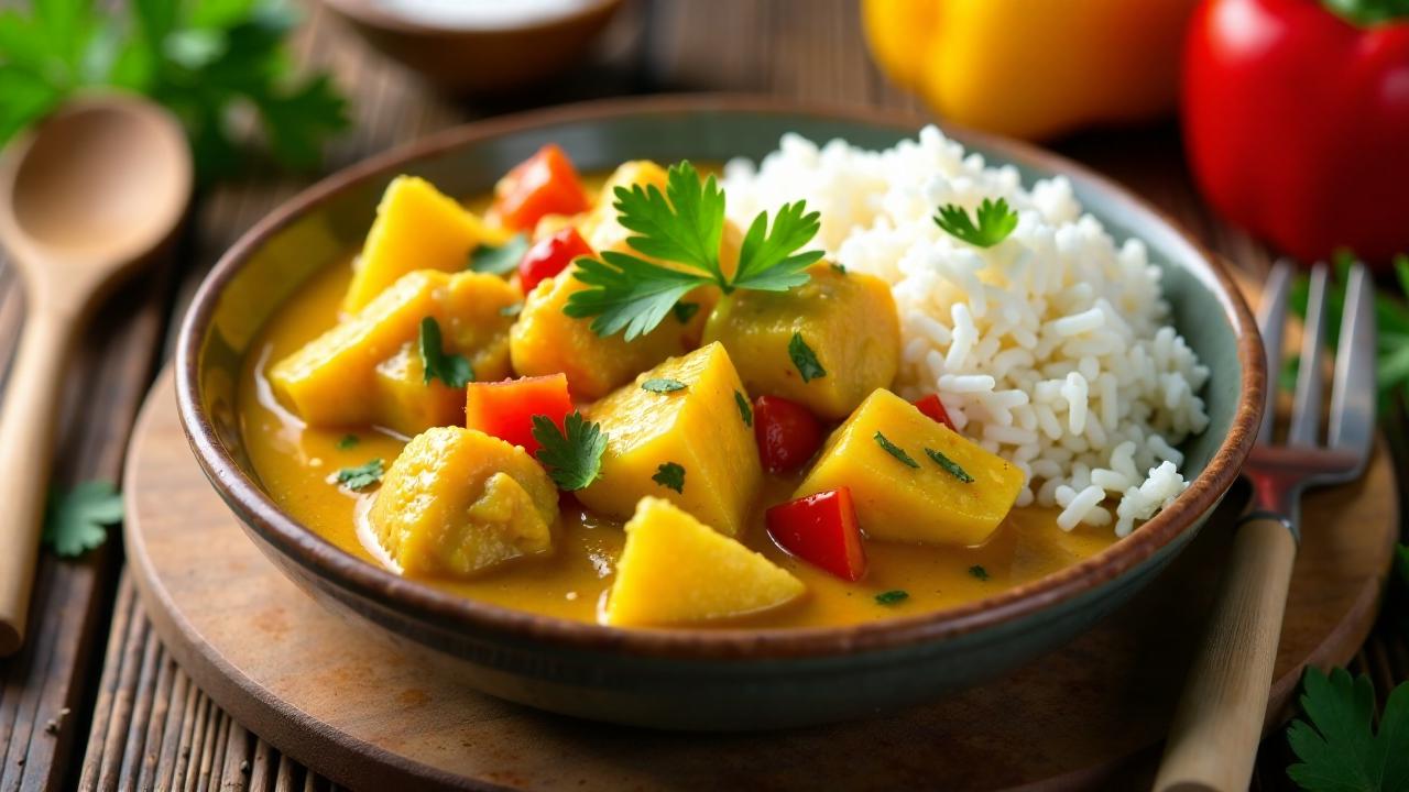 Poulet au Curry Tahitien (Tahitianisches Curryhuhn)