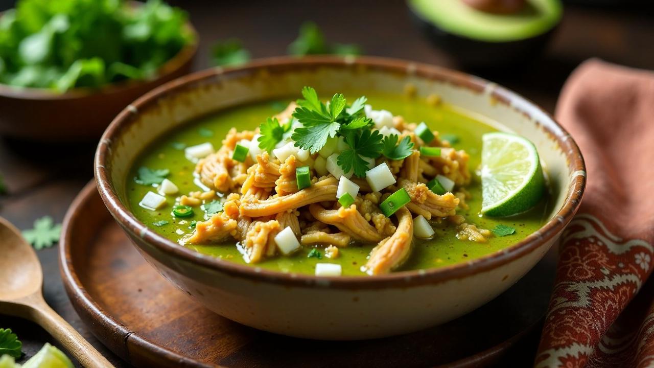 Pozole Verde mit Hühnchen