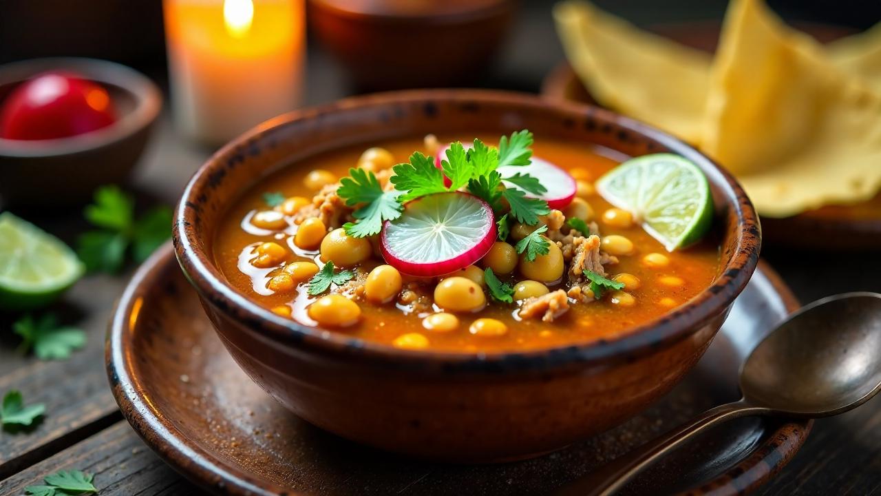 Pozole mit Schweinefleisch