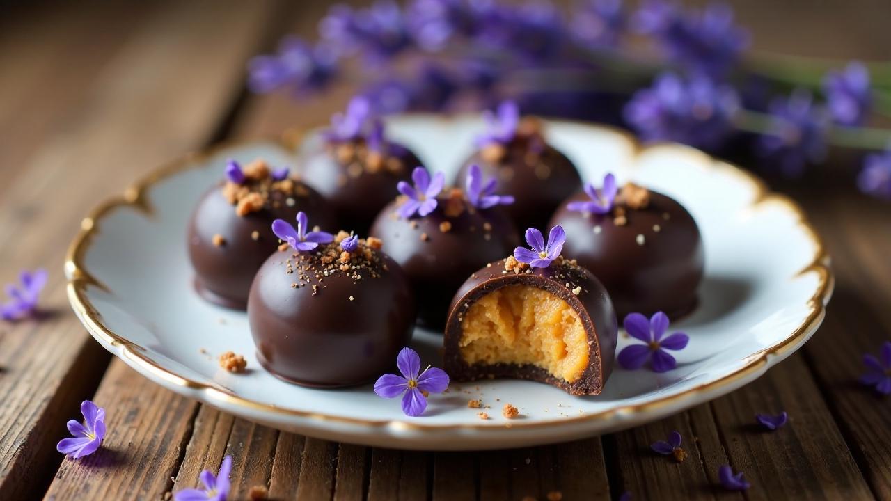 Pralinen mit Lavendel