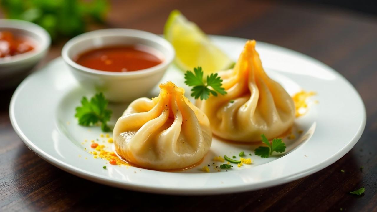 Prawn Momos – Garnelen-Teigtaschen