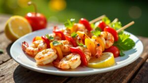 Prawn & Peppadew Kebabs