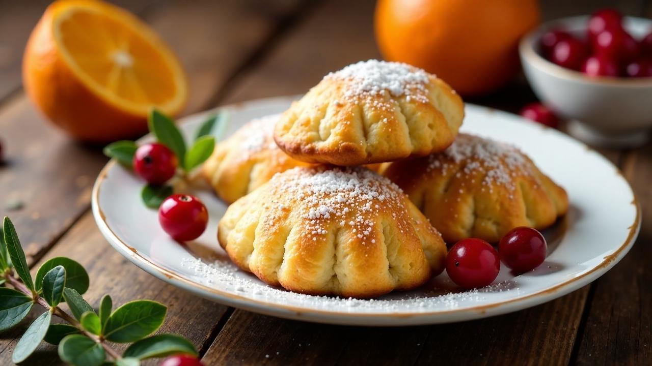 Preiselbeer-Orange-Madeleines