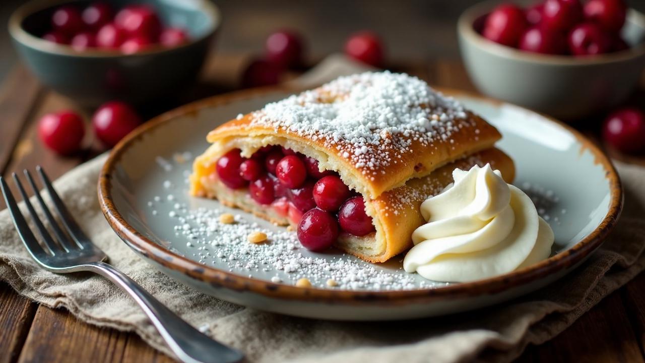 Preiselbeer-Strudel