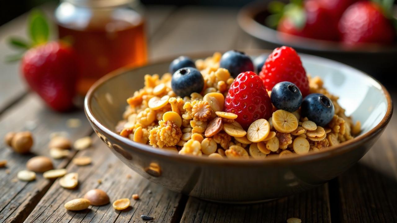 Proteinreiches Grillen-Granola