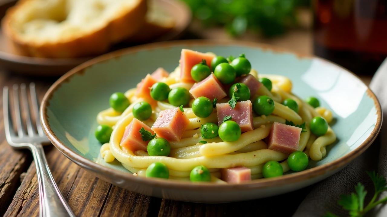 Pèsols amb Pernil: Erbsen mit Schinken