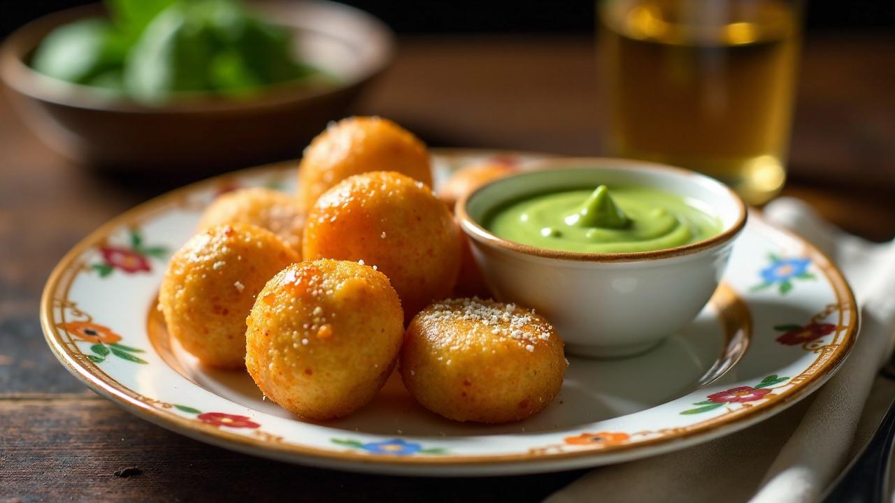 Puchkas mit Zitronen-Gras-Sauce