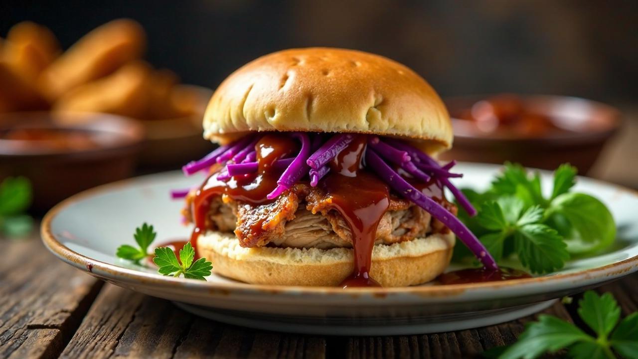 Pulled Pork Slider mit Obst-Slaw