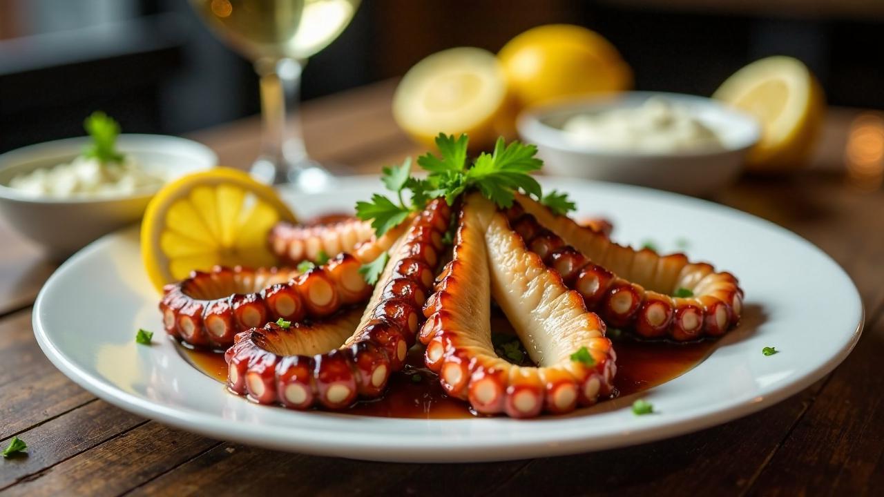 Pulpo a la Parrilla: Gegrillter Tintenfisch