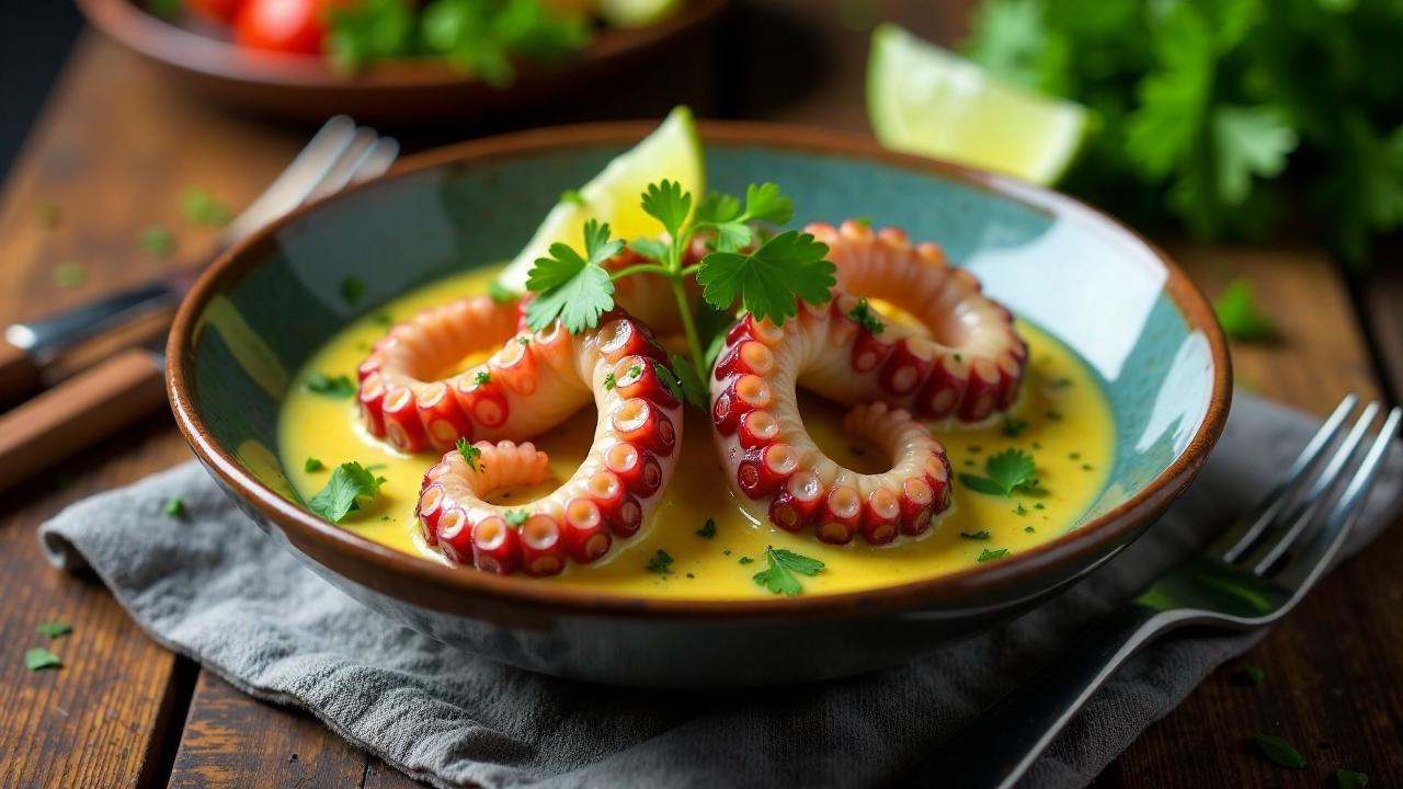 Pulpo al Coco: Tintenfisch in Kokossoße