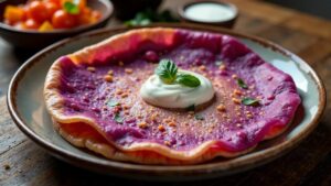 Purple Yam Paratha (Violette Yamswurzel)