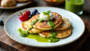 Quarkkeulchen mit süßem Pesto