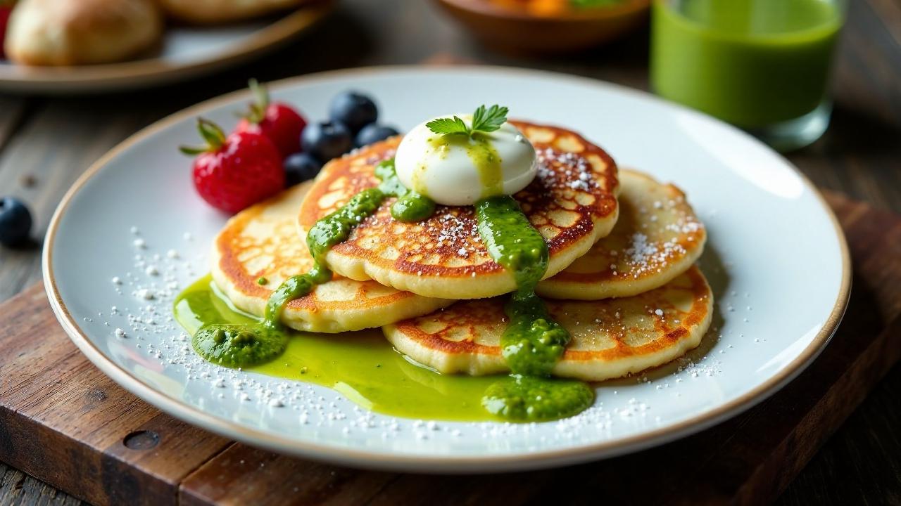 Quarkkeulchen mit süßem Pesto