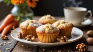 Queques de Zanahoria con Nueces