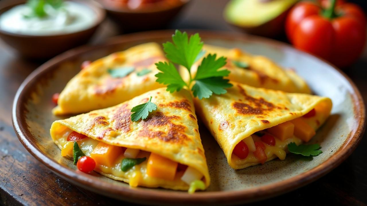 Quesadillas togolais (Maisküchlein mit Füllung)