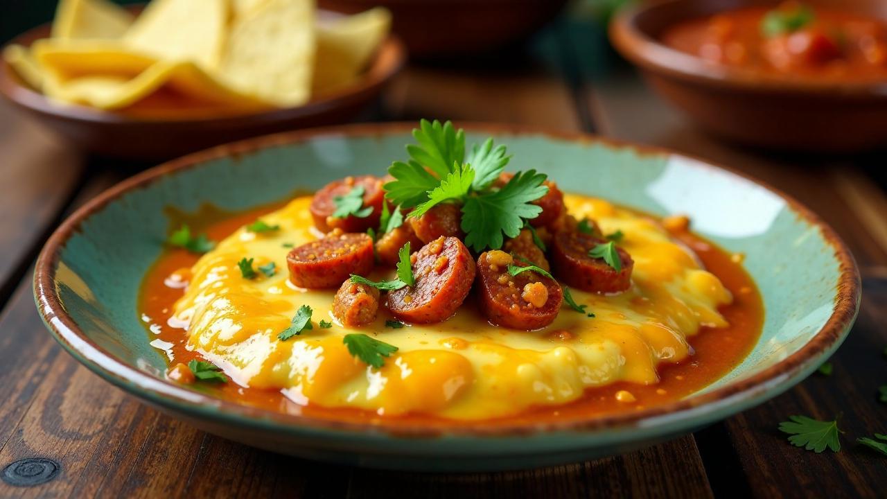 Queso Fundido mit Chorizo