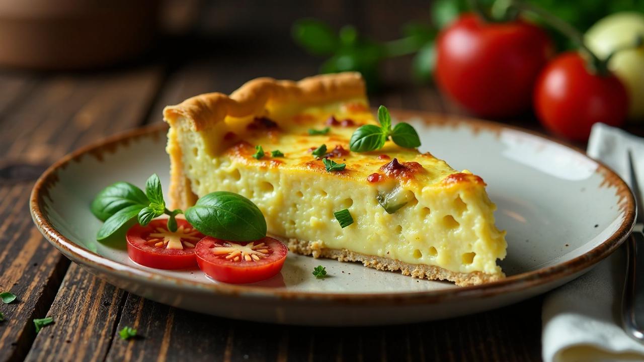 Quiche mit Artischocken und Parmesankäse