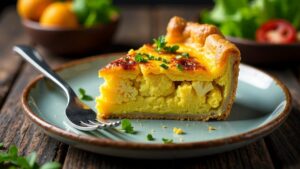 Quiche mit Blumenkohl und Curry