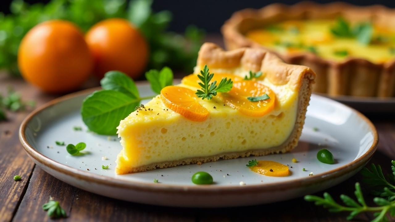 Quiche mit Fenchel und Orangen