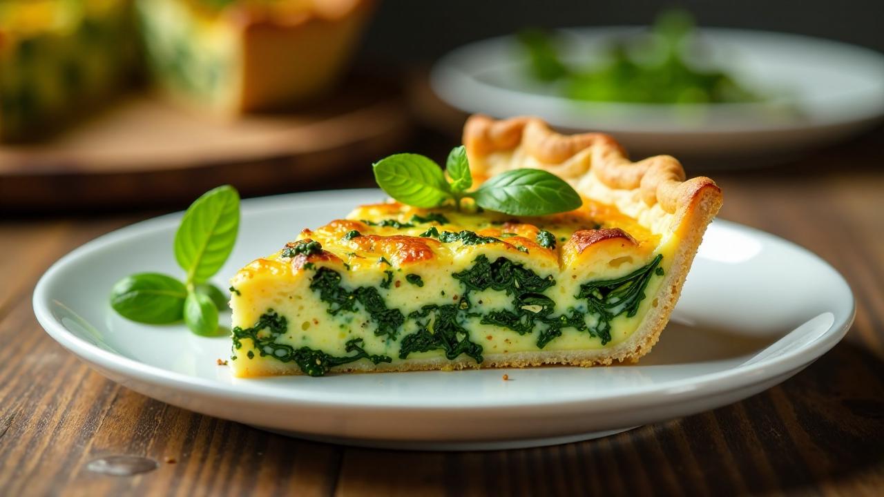 Quiche mit Grüner Soße