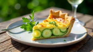 Quiche mit Lauch und Gruyère