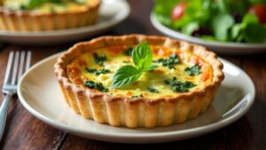 Quiche mit Paua und Wildkräutern