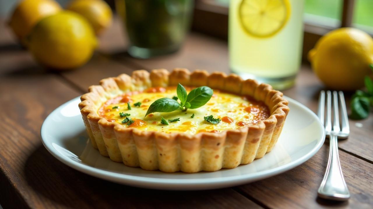 Quiche mit Ricotta und Zitrone