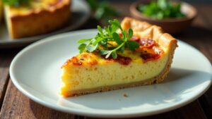 Quiche mit Rucola und Parmaschinken