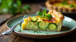 Quiche mit Zucchini und Ziegenkäse